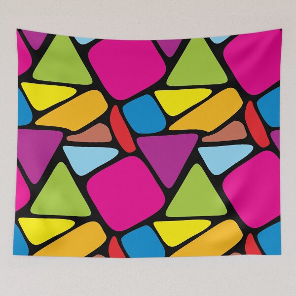 Item preview, Colorful Retro Geometric Shapes designed and sold by patternprint1.