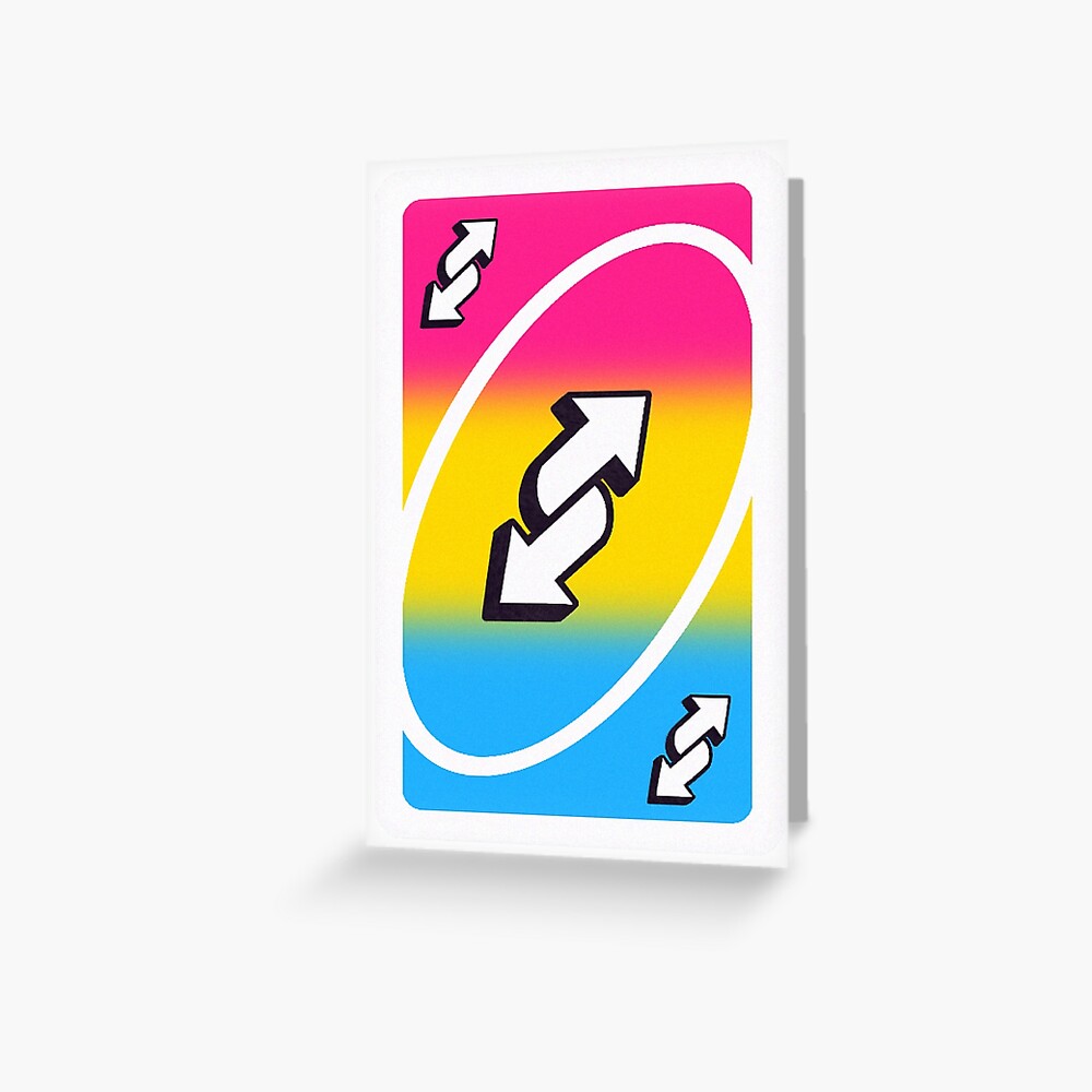 Pansexual Panromantic Pan Sticker - Non Binary Uno Reverse Card