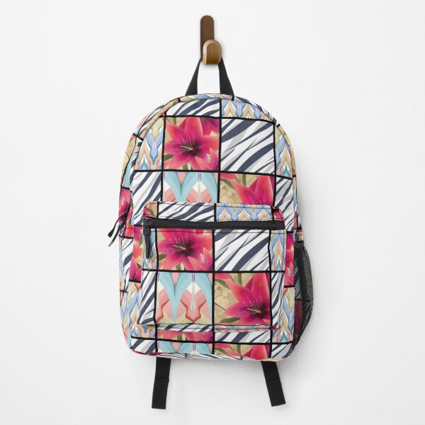 Item preview, Patchwork seamless floral lilly pattern texture background with decorative elements designed and sold by fuzzyfox.