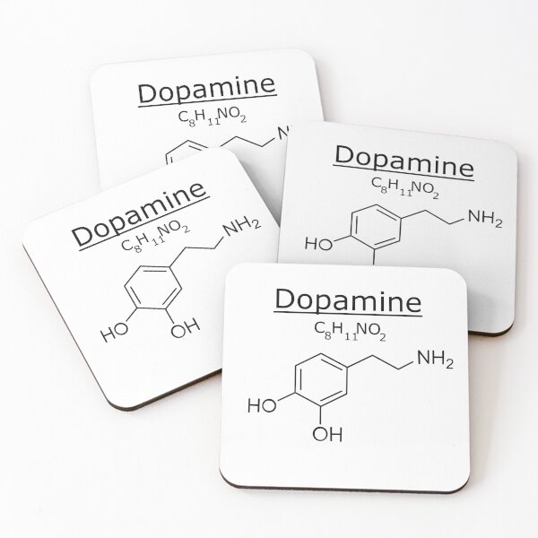 Dopamine Coasters (Set of 4)