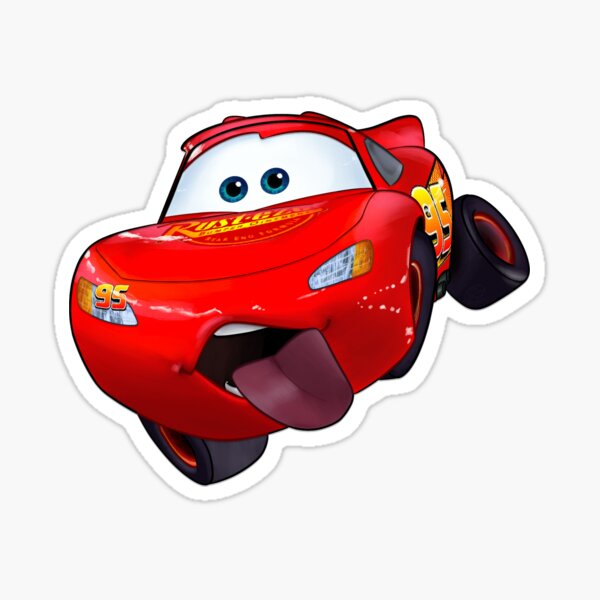 Maxi Adesivo Saetta McQueen Disney Cars-Stickers Murali, Greche, Ca