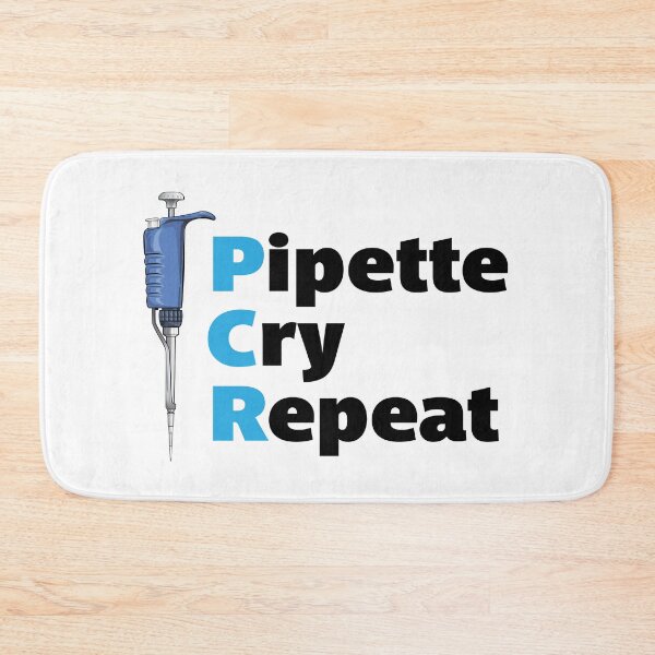 Item preview, Pipette Cry Repeat PCR Blue Pipette designed and sold by Zit-Zat-Zot.