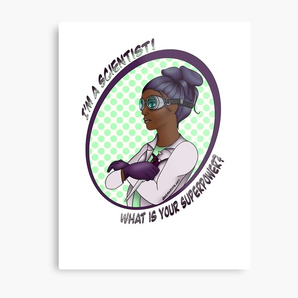 Super Scientist Metal Print