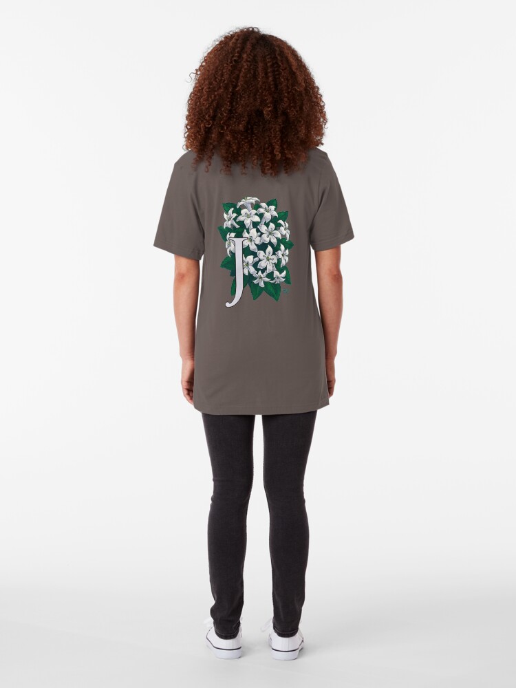 Alternate view of J is for Jasmine - full image Slim Fit T-Shirt