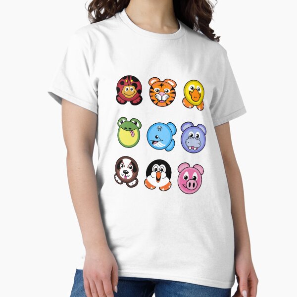 Aperçu de l'œuvre Plaques Nostalgia ZooPals des années 2000 créée et vendue par meel4reel.