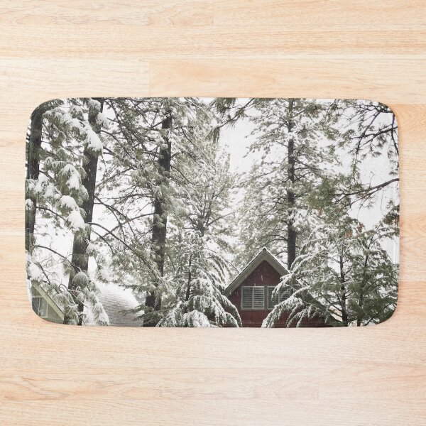 Item preview, Snowy Lake Tahoe A-Frame Cabin in Winter designed and sold by chelseapearl.