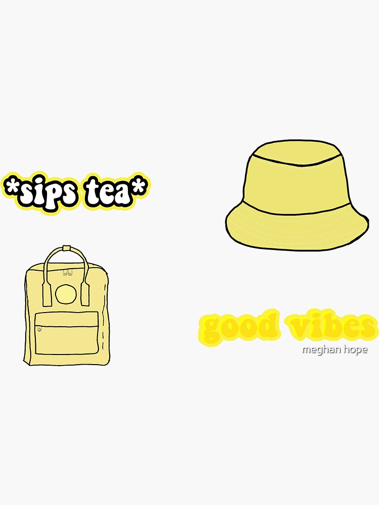 "yellow vsco sticker pack" Sticker for Sale by meghancrain Redbubble