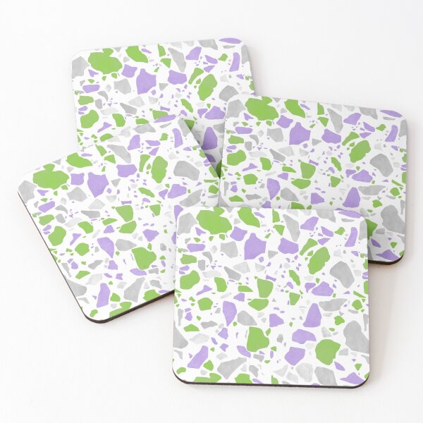 Item preview, Genderqueer / Nonbinary Pride Terrazzo Pattern designed and sold by Bumblefuzzies.