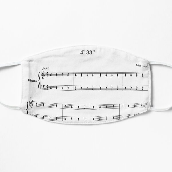 4’ 33” John Cage Music Joke Mask