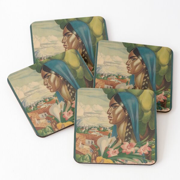 Item preview, Mexico vintage travel poster designed and sold by stickart-marek.