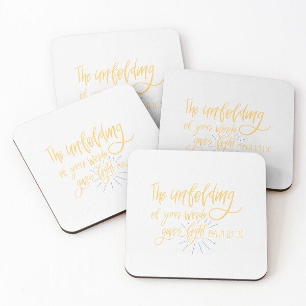 Item preview, Psalm 119:130 - The unfolding of your words gives light designed and sold by cinw.