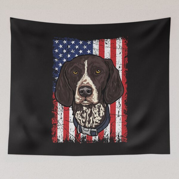 Item preview, German Shorthaired Pointer T-shirt USA Flag Design designed and sold by vikingstshirts.