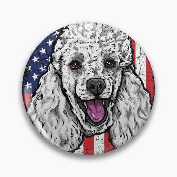 Item preview, Poodle T-shirt USA Flag Design designed and sold by vikingstshirts.