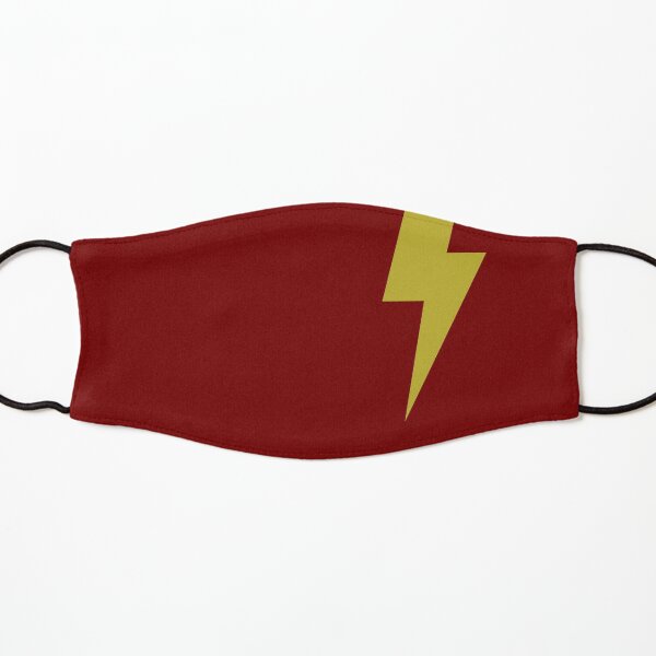 Cartoon Yellow Lightning Bolt Design/Pattern Kids Mask