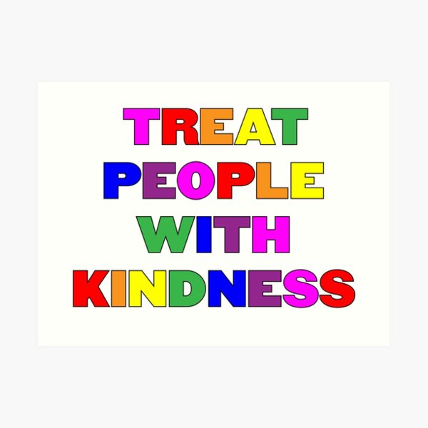 Treat People With Kindness Harry Styles Pride Wall Art | Redbubble