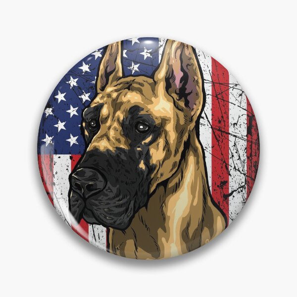 Item preview, Great Dane T-shirt USA Flag Design designed and sold by vikingstshirts.
