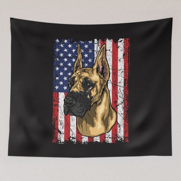 Item preview, Great Dane T-shirt USA Flag Design designed and sold by vikingstshirts.