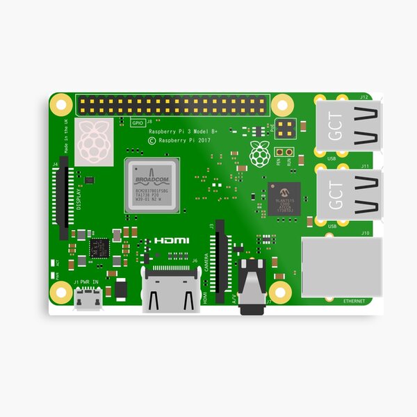 Raspberry Pi 3 B+ Metal Print