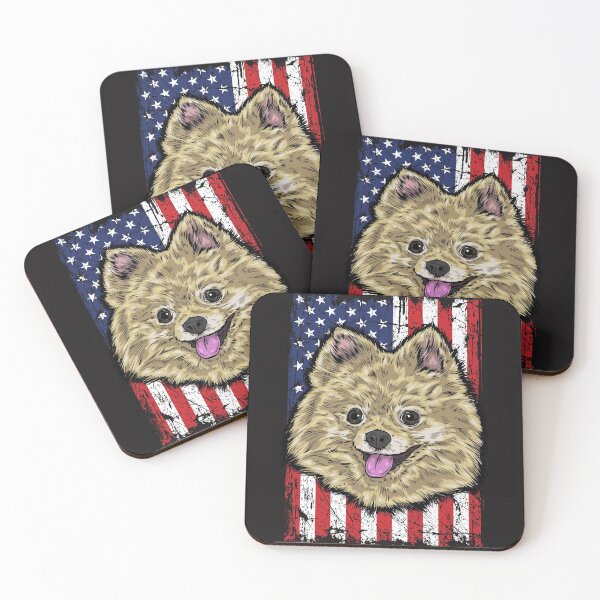 Item preview, Pomeranian T-shirt USA Flag Design designed and sold by vikingstshirts.