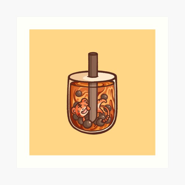 Tiger Sugar Boba Art Print
