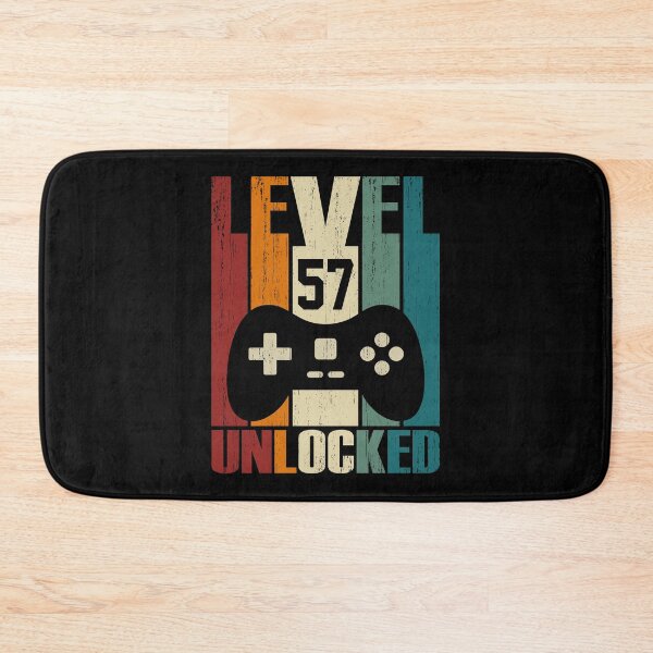 Item preview, Level 57 Unlocked 57th Birthday Gift 57 Years Old Vintage 1963 Video Gamer designed and sold by nana1099.