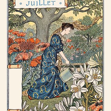 Artwork thumbnail, Juillet Eugene Grasset La Belle Jardiniere by RedCapeTales