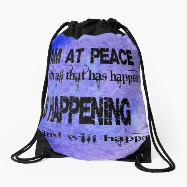 My positive affirmation Drawstring Bag
