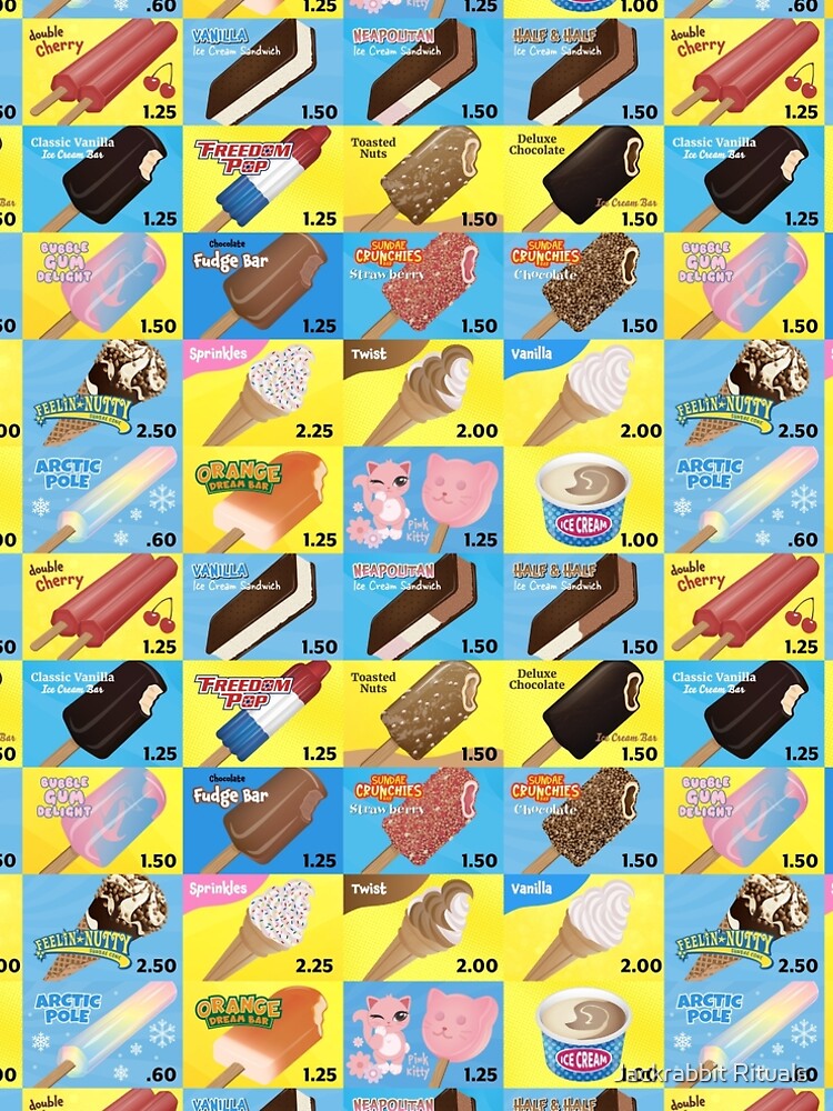 Printable Ice Cream Truck Menu