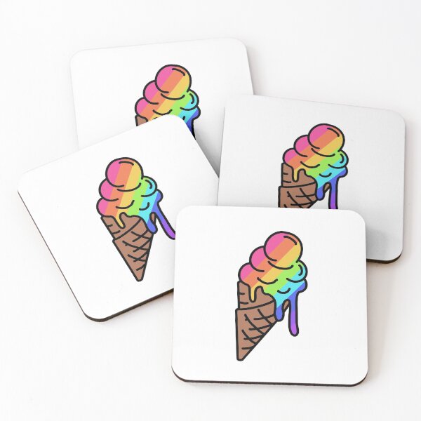 Item preview, Rainbow Ice Cream designed and sold by StickersbyV.