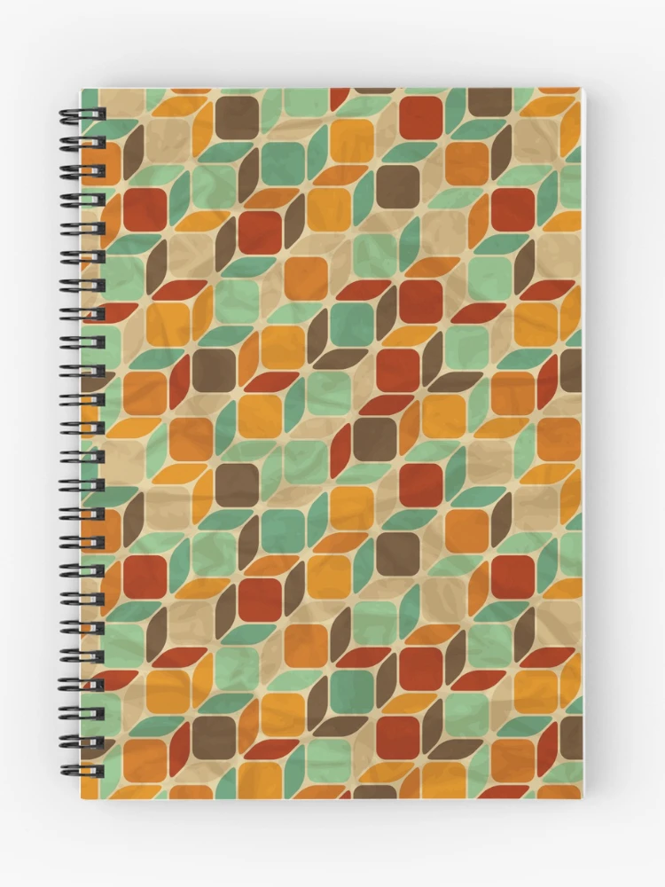 Thumbnail 1 of 3, Journal, Retro Geometric Pattern designed and sold by patternprint1.