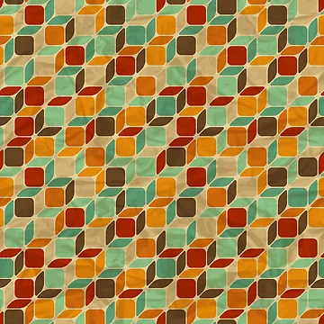 Artwork thumbnail, Retro Geometric Pattern by patternprint1