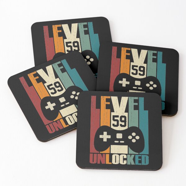 Item preview, Nivel 59 desbloqueado 59.o regalo de cumpleaños 59 años Vintage 1961 Video Gamer designed and sold by nana1099.