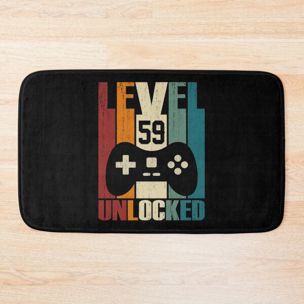Item preview, Level 59 Unlocked 59th Birthday Gift 59 Years Old Vintage 1961 Video Gamer designed and sold by nana1099.