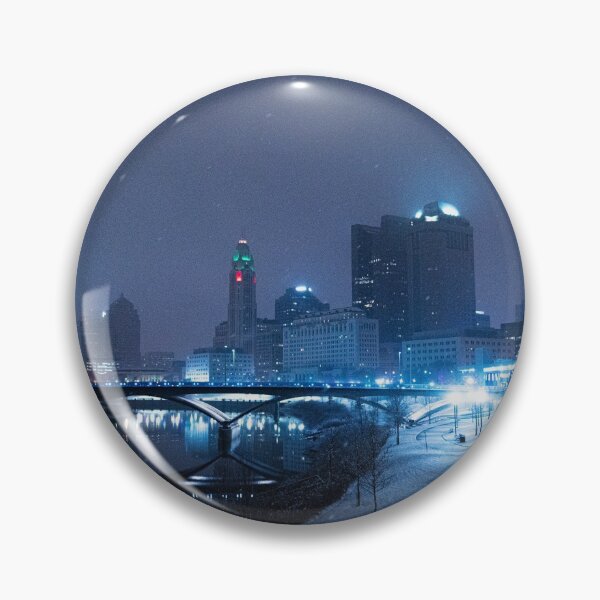 Item preview, Columbus, Ohio Skyline Snowing designed and sold by Drew Shaffer.