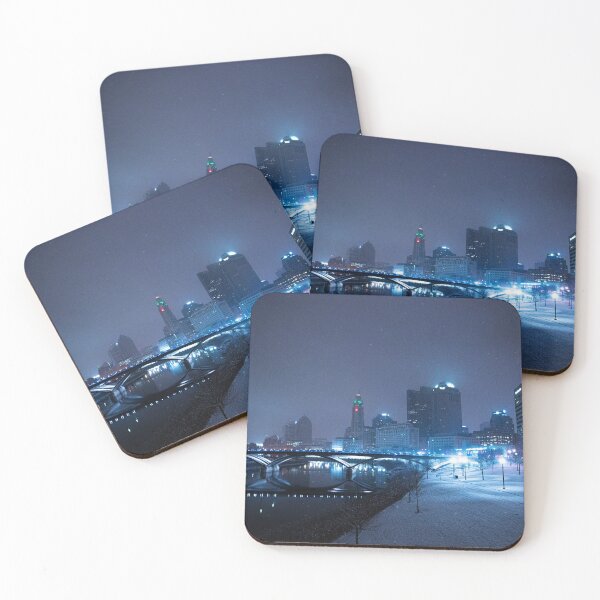 Item preview, Columbus, Ohio Skyline Snowing designed and sold by Drew Shaffer.
