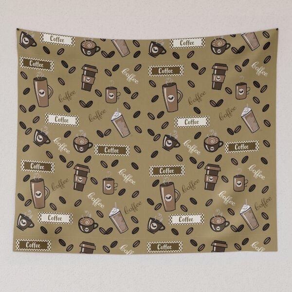 Item preview, Coffee cups pattern designed and sold by iCraftCafe.