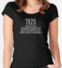 1925 Exposition Internationale des Arts Décoratifs et Industriels Modernes Women's Fitted Scoop T-Shirt