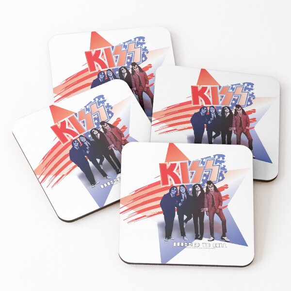 Item preview, KISS DRESSED TO KILL AMERICAN FLAG designed and sold by ROCK'EM SOCK'EM LOGO'S.
