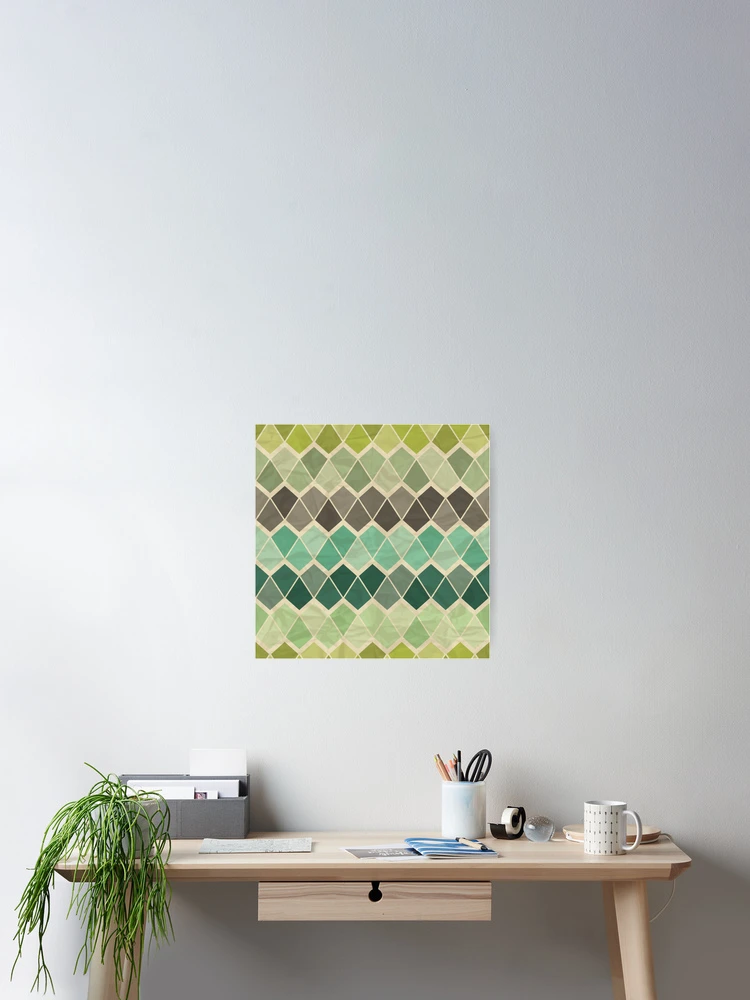 Thumbnail 2 of 3, Poster, Retro Geometric Pattern designed and sold by patternprint1.