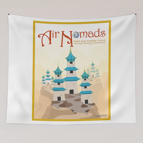 Item preview, Air Nomads Travel Poster designed and sold by cass-ketch.