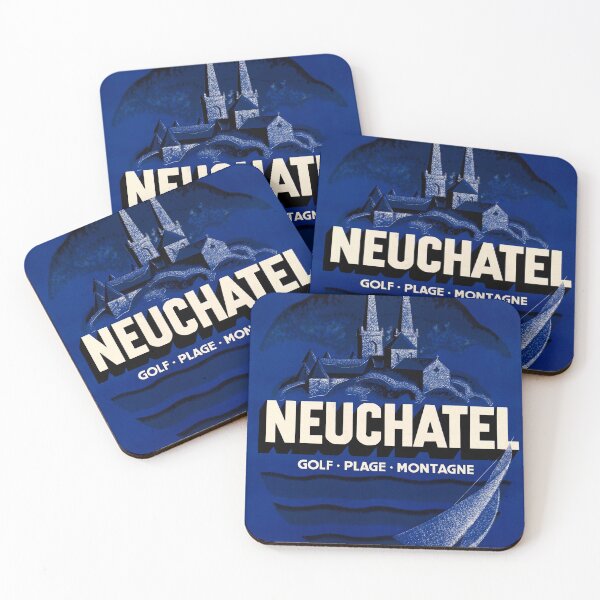 Item preview, Neuchatel vintage travel poster designed and sold by stickart-marek.