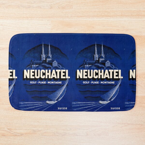 Item preview, Neuchatel vintage travel poster designed and sold by stickart-marek.
