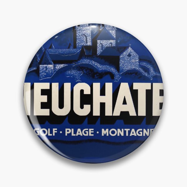 Item preview, Neuchatel vintage travel poster designed and sold by stickart-marek.