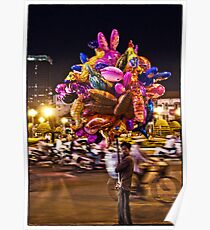 Saigon Ben Thanh Roundabout Poster