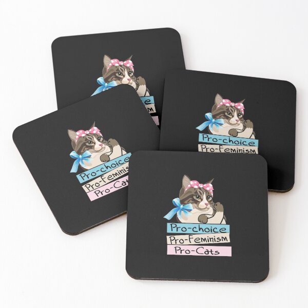 Item preview, Pro Choice Pro Feminism Pro Cats designed and sold by bmit.