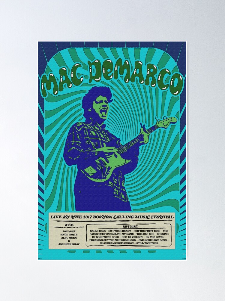 Alternate view of Mac DeMarco Psychedelic Poster Poster