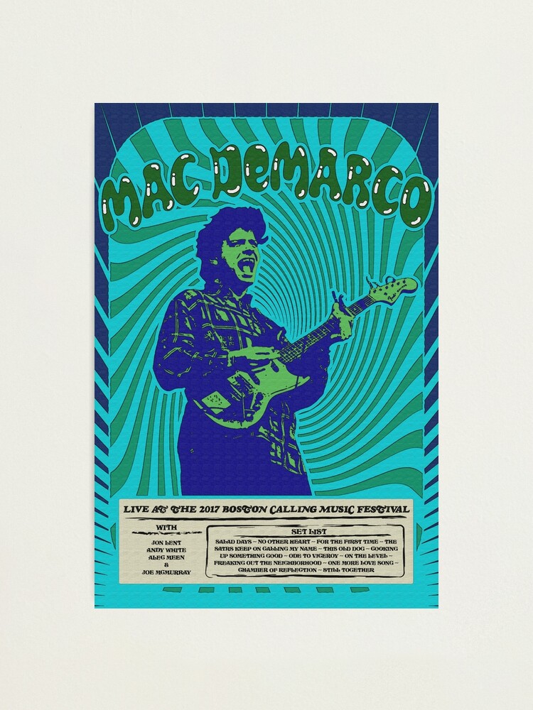 Alternate view of Mac DeMarco Psychedelic Poster Photographic Print