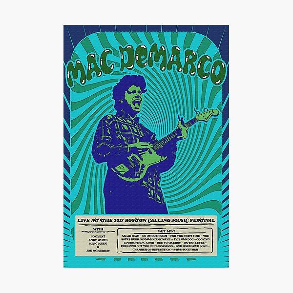 Item preview, Mac DeMarco Psychedelic Poster designed and sold by 5040designs.
