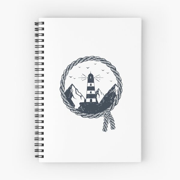 Item preview, Lighthouse. Mountains. Nautical. Inspirational Creative Illustration. designed and sold by Sloth Astronaut.