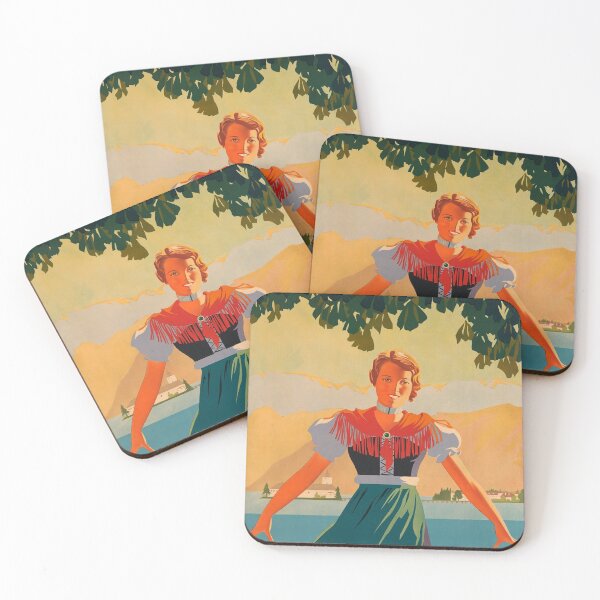 Item preview, Austria Invites You vintage travel poster designed and sold by stickart-marek.